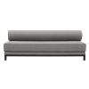 Sleep sofa i grå/sort har et tidløst design, der passer ind i enhver indretning