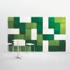 Triline Wall i grønne farver, kan placeres både vandret og lodret eller man kan lave en kombination i forskellige mønstre