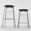 PURE Barstol, med fodstøtte og ingen ryg, fås i to højder, 65 cm og 80 cm, ideel til indretning af cafér og barer