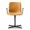 Pato Executive konferencestol med armlæn og høj ryg, drejestel, cognac læder, kan anvendes til chefskontor eller mødelokale