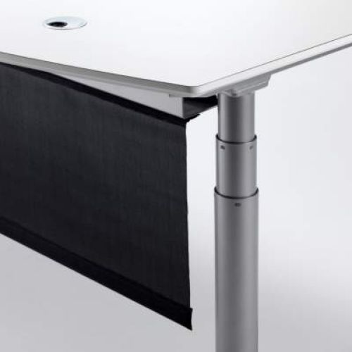 Smart sort gardin til hæve / sænke bord, nemt at afskærme det hævede bord