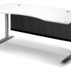 Quadro skrivebord med frontpanel kan anvendes til indretning af kontor