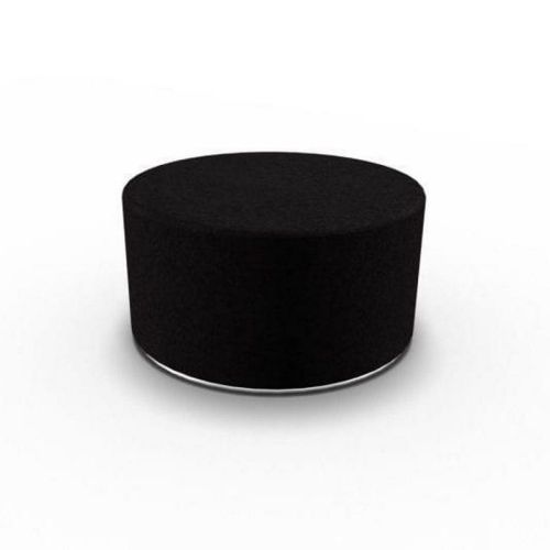CALL puf i sort, leveres i 3 forskellige størrelser og fås med eller uden fastmonteret bord, få indretningsrådgivning til loungen