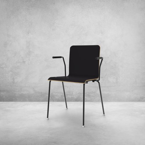 Mind stol i sort har et tidløst og elegant udtryk