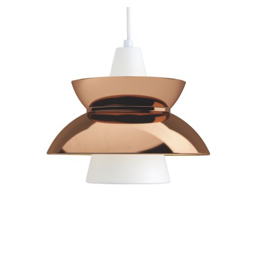 Doo-wop loftlampe i kobber ideel over køkken eller spisebord
