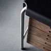 AJ52 Arne Jacobsen skrivebord i valnød, læder og rustfrit stål - lækker kvalitet