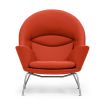 CH468 Oculus orange lænestol / loungestol, Design: Hans j. Wegner. Carl Hansen & Søn. Fås i flere farver. Få rådgivning til farve valg i din virksomhed