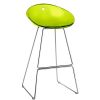 Gliss 902/906 barstol i transparent limegrøn, International Furniture A/S