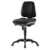 Senso kontorstol, let ergonomisk kontorstol, italiensk design, S5 uden armlæn, sort, skrå
