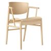 N01™ stol i birk til indretning af venteområder