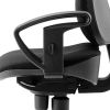 Senso kontorstol, let ergonomisk kontorstol, italiensk design, sort, S5 med armlæn, side
