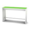 High cube / lite cube højbord, farvet grøn bordplade, kan anvendes til indretning af gangareal