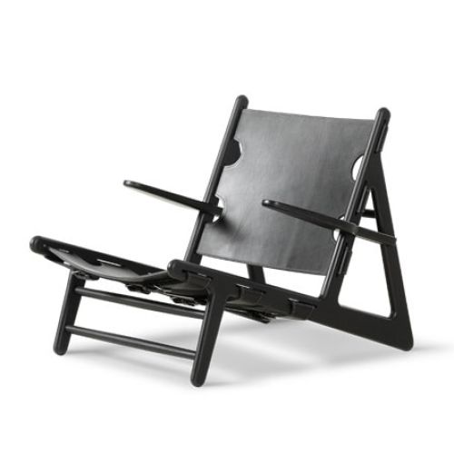 Jagtstolen, Børge Mogensen, Jagtstolen i sort, kan anvendes til indretning af lobby