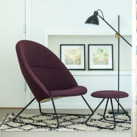 Dennie loungestol og skammel