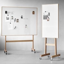 Wood Mobile whiteboard