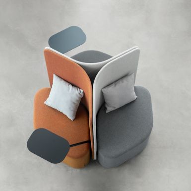 Romboseat højrygget stol