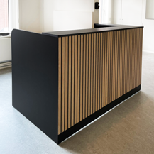 Skranke til domicil med lameller