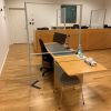 AKUPRO plexiglasskærm monteret til landsret