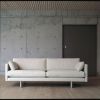 EJ220 sofa i hvidt læder, Erik Jørgensen
