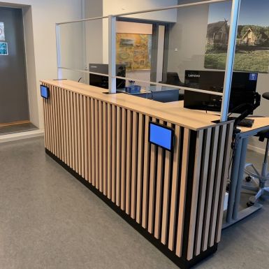 AKUPRO afskærmning på disk til Borgerservice