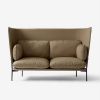 Cloud LN6 2 pers. sofa med høj ryg i gråbrun, designet af Luca Nichetto
