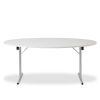 RBM Standard Klapbord oval bordplade, der fås trolley til stående eller liggende transport af bordene