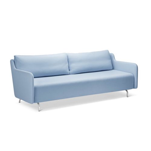 Venus sofa i lyseblå er velgenet til indretning af f.eks. kontor, foyer, reception og loungeområde