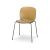 Noor 4 leg stol i træ med polstret sæde. Flot og elegant stol, perfekt til venteværelset, model 6055s