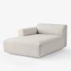 Develius modulsofa, hvid chaiselongelement, designet af Edward van Vliet