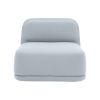 Standby lounge stol i blå kan anvendes til både afslapning og arbejde