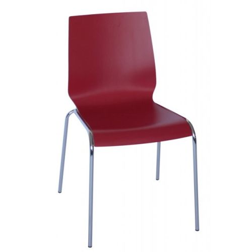 Spela A Stabel stol i rød med god siddekomfort, International Furniture A/S