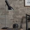 Oblique bordlampe i sort