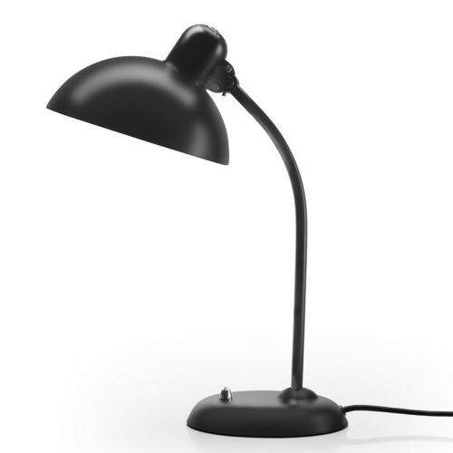 KAISER idell™ bordlampe i mat sort, fremstillet i stål og messing