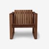 BK11 Loungestol Teak front