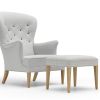 FH420 lækker skammel designet af Frits Henningsen, Carl Hansen & Søn. Ideel sammen med Heritage Chair lænestolen