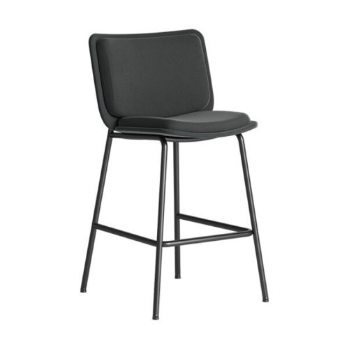 FourAll barstol med sort stel og polstring fra Four Design.