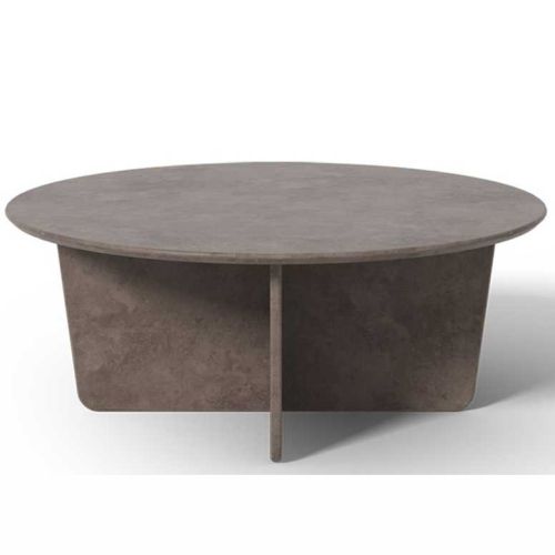 Tableau Coffee Table med cirkulær bordplade, designet af Space Copenhagen, få rådgivning vedr. indretning af din virksomhed