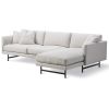 Calmo 3 seater Chaise 80 Metal Base, sæt med matchende 3 puder kan tilkøbes, kan anvendes til indretning af uformelt kontormiljø