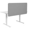 Softline bordskærm nedhængende, lys grå stof