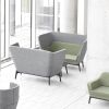 Harc Booth sofa passer perfekt anvendt i studiemiljøet, kontoret, biblioteket, aulaen eller forhallen på sygehuset eller rådhuset.