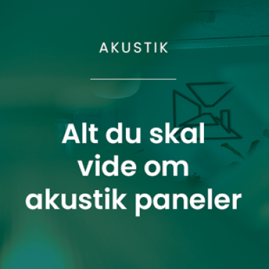 Ekstra om akustik paneler >