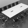 Quadro rektangulær konferencebord, kan anvendes til indretning af kursusfaciliteter