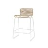 Panton One kitchen stol i Paper Nature med et stel i farven Silk Grey har et enkelt udtryk