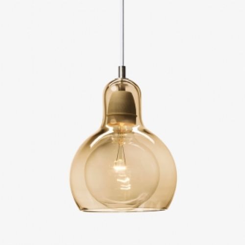 Mega bulb SR2 guld lampe med klar ledning, designet af Sofie Refer