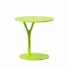 Wishbone bord i lime grøn, konstruktionen er en kombination af stål og aluminium med lak finish i forskellige farver