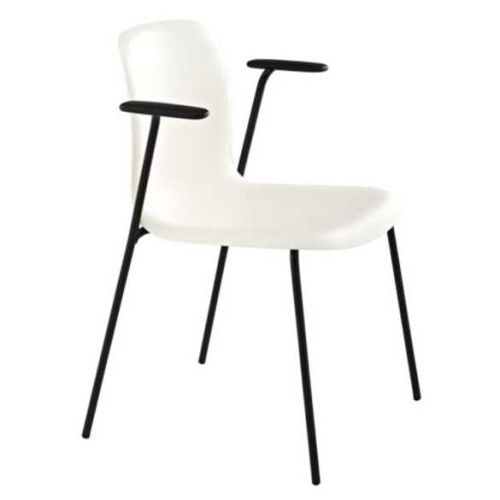 SixE stol med 4 ben og armlæn, design af PearsonLloyd