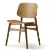 Børge Mogensen, Søborg stol med træstel i røget eg. Fredericia Furniture. Kan anvendes til indretning af kantine, mødelokalet mv.