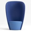 Shelter loungestol i blå – flot stol til loungen eller lobbyer