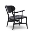 CH 22 Wegner lænestol i sort med papirgarn, Flot enkel og stilren stol til rummet