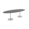 Amigo konferencebord med ellipse-formet bordplade